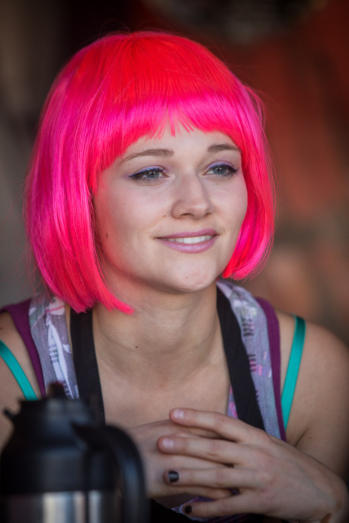 pink hair fluorescent state